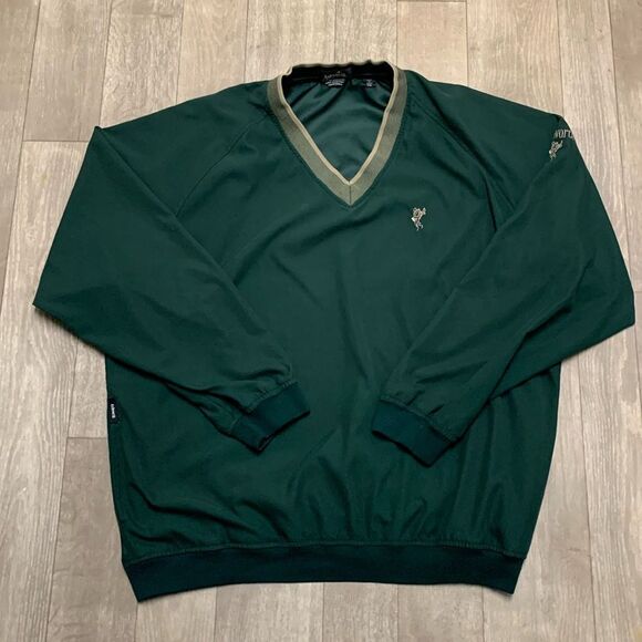 Ashworth‎ Golf Water Repellent Wind Resistant V-Neck Shirt Pullover Jacket - Picture 1 of 9